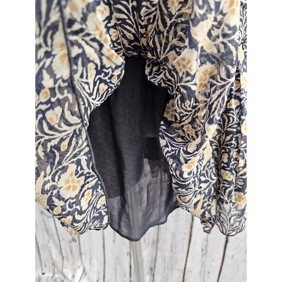 DMS Women's 38 ISABEL MARANT ETOILE Hilari Skirt in Viscose Silky Ruffle Black - Picture 3 of 9